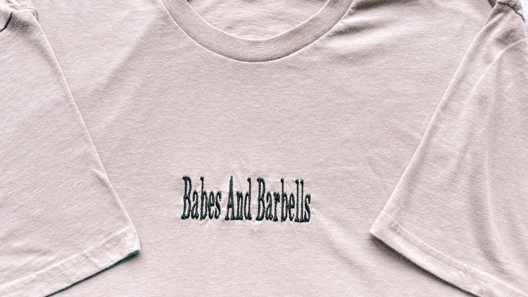 Tan/Black T-Shirt(Babes And Barbells)